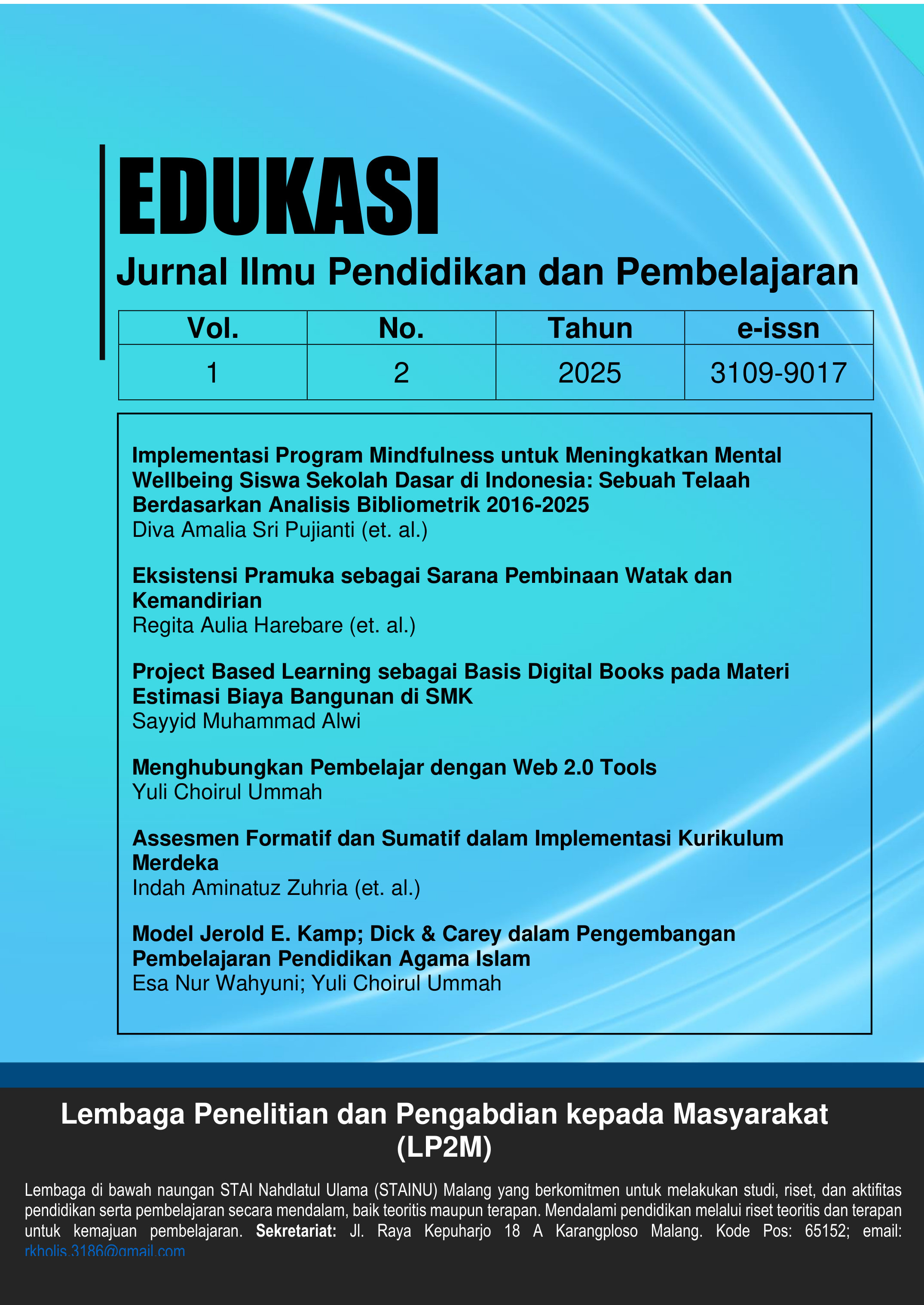 					View Vol. 1 No. 2 (2025): PENDIDIKAN DAN PEMBELAJARAN EKSTRAKURIKULER
				